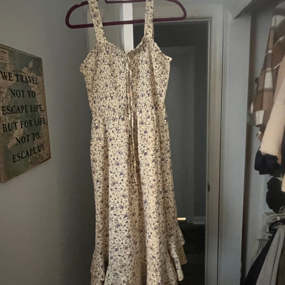 Floral Cream Dress